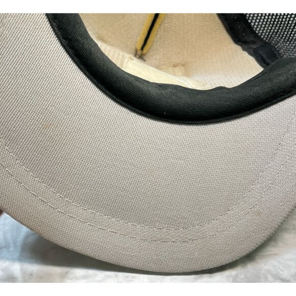 Vintage Idaho Bit & Steel Trucker Hat Mesh Snapback Black State Outline 90s - Picture 8 of 9